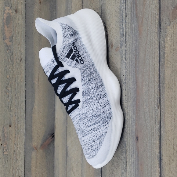 adidas Futurenatural Women's Seamless Running Shoes  Black White - Picture 3 of 10